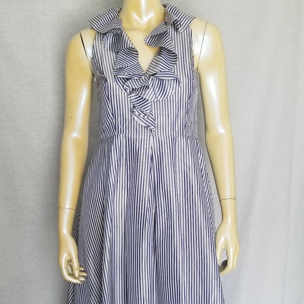 Blue and White striped dress